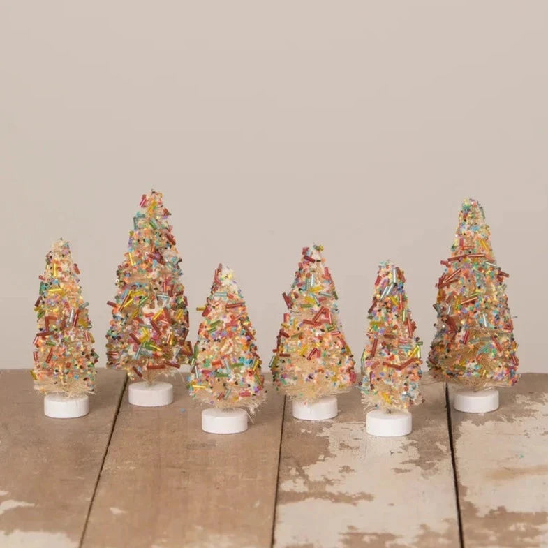 Sprinkles Bottle Brush Trees S/6 by Bethany Lowe Designs Quirks!