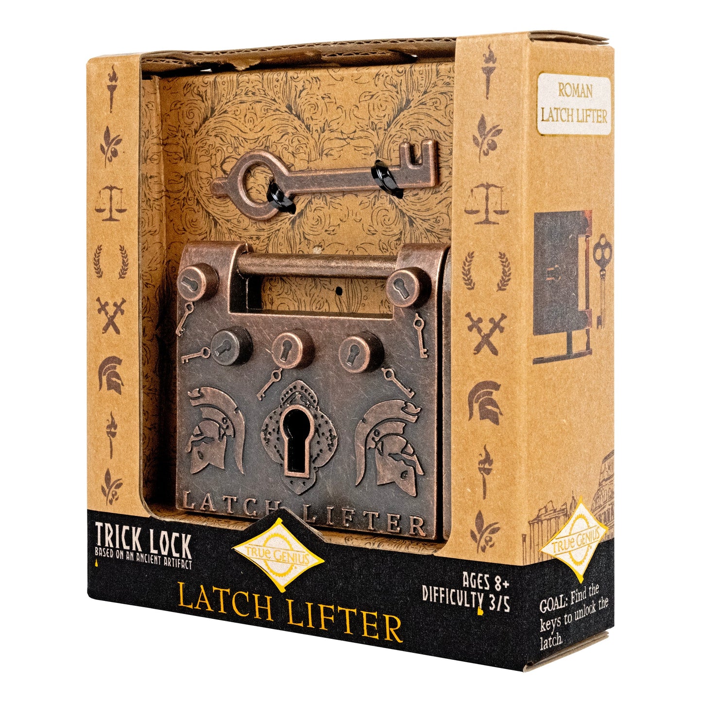 Latch Lifter Trick Lock  - Unlock Roman Ingenuity with This Clever Historical Puzzle
