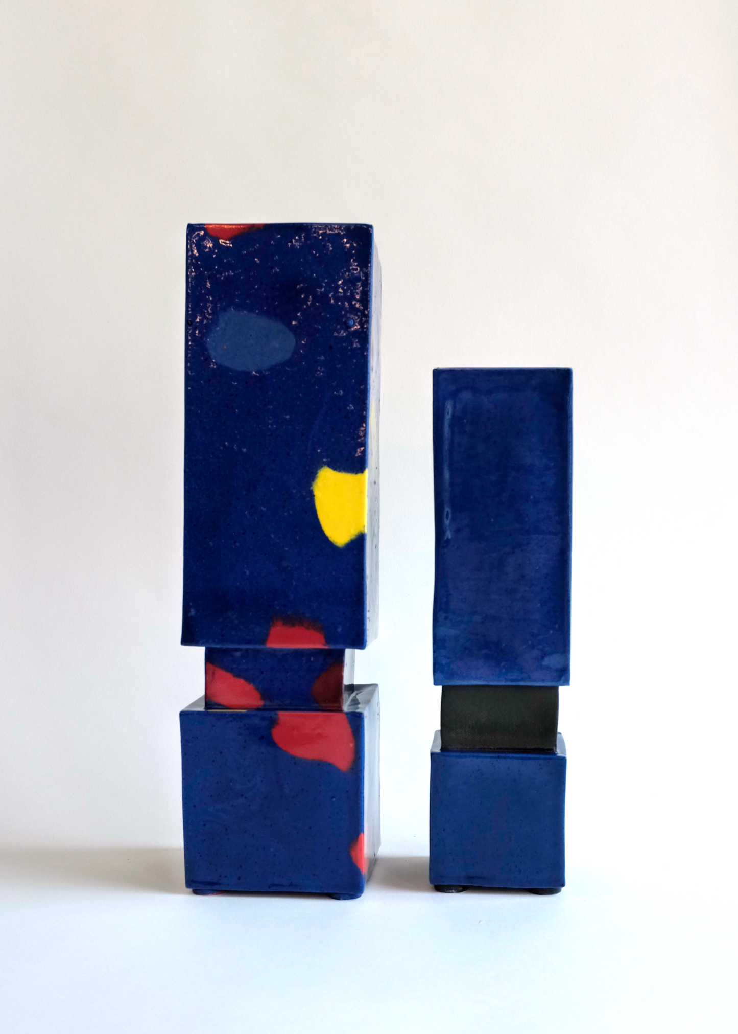 Squared Vase Short rust designs