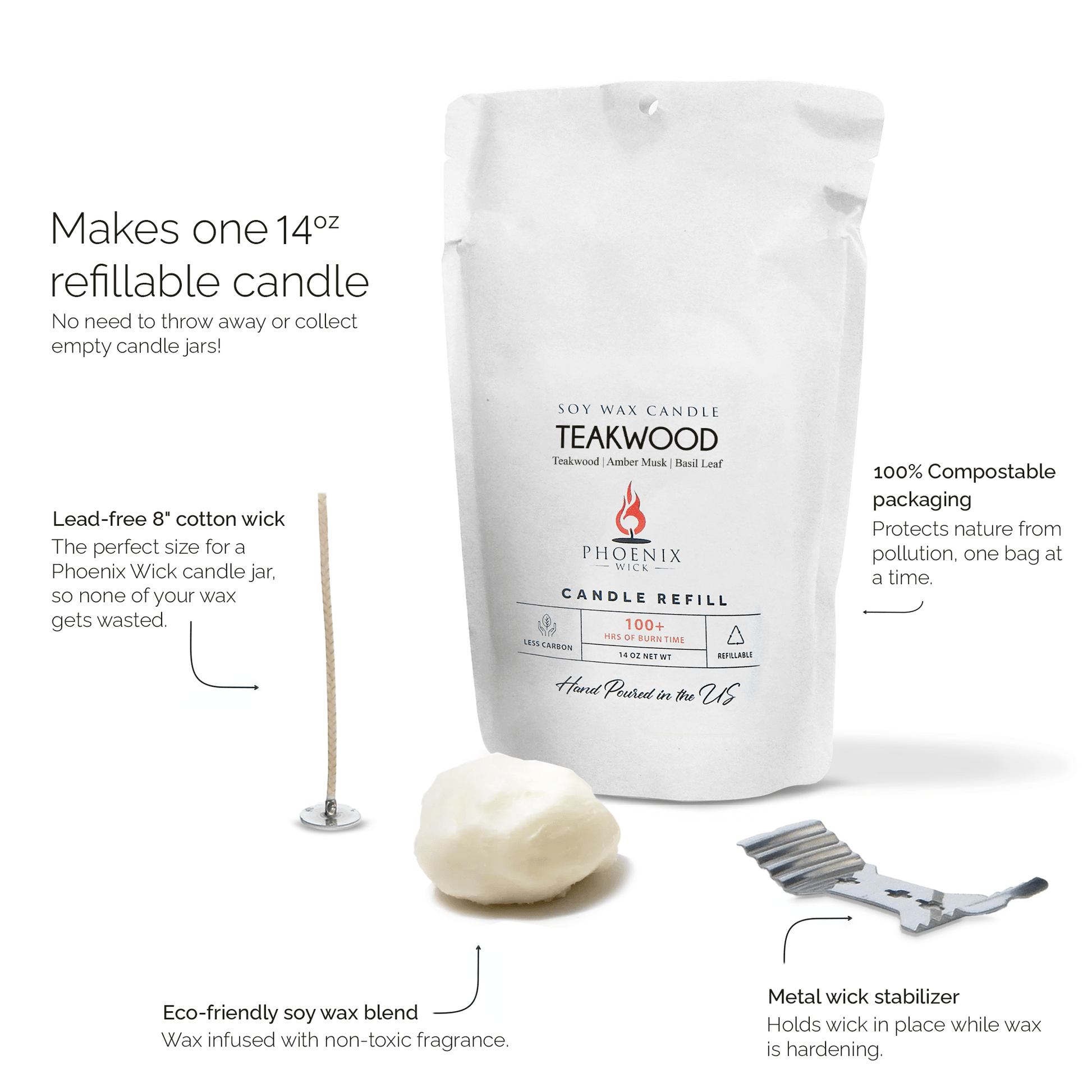 Teakwood - Candle - Making Kit - Creative Freedom Collective