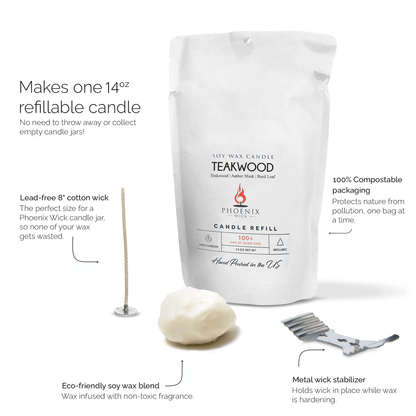 Teakwood - Candle - Making Kit - Creative Freedom Collective
