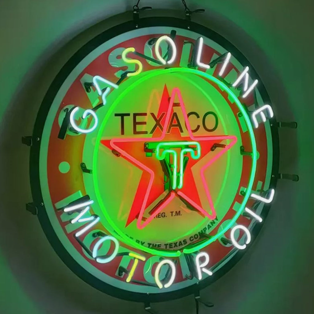 Texaco Gasoline Motor Oil Neon Signs Neon Signs Land