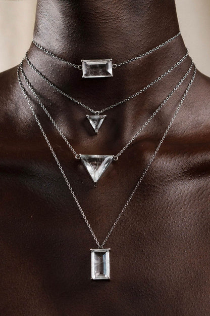 Obscura Stacking Shards in Striated Crystal (Silver) SHIPS IN APRIL