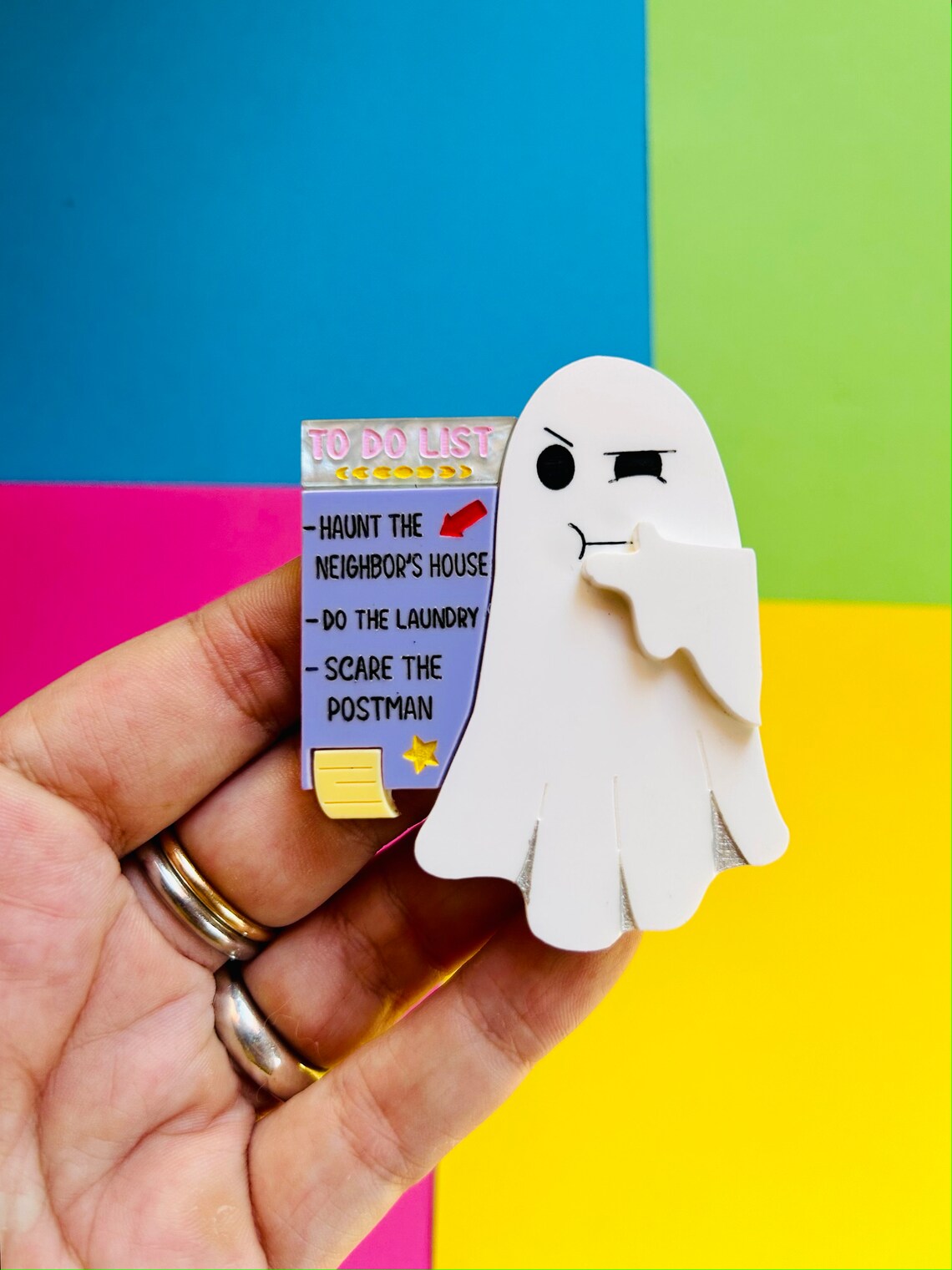 To Do List Acrylic Brooch by Makokot Design Quirks!