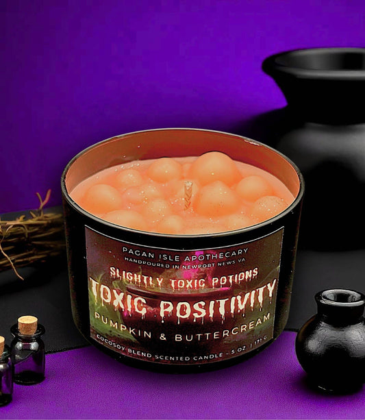 Toxic Positivity Magic Potion Candle Pagan Isle Apothecary