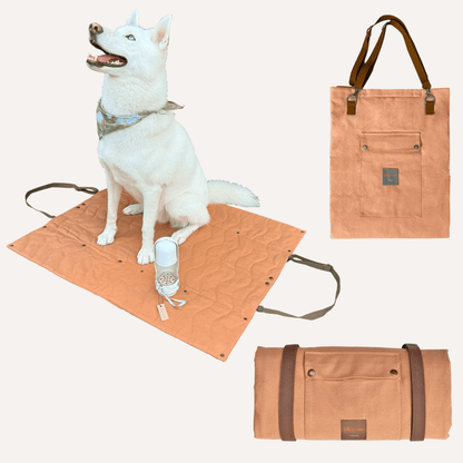 Trekk Convertible Travel Mat - Portable Canvas Bed for Dogs & Humans | Camping, Concerts, Picnics