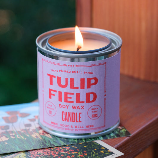 Tulip Field Happy Place Candle Good & Well Supply Co.