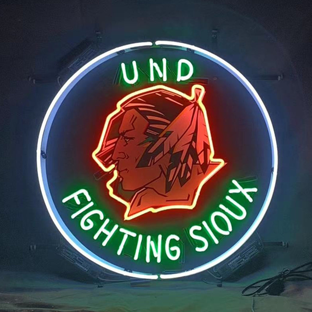 Und Fighting Sioux Neon Signs Light Neon Signs Land
