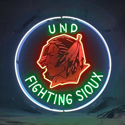 Und Fighting Sioux Neon Signs Light Neon Signs Land