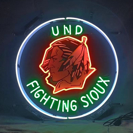 Und Fighting Sioux Neon Signs Light Neon Signs Land
