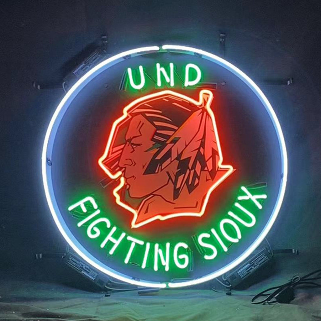Und Fighting Sioux Neon Signs Light Neon Signs Land