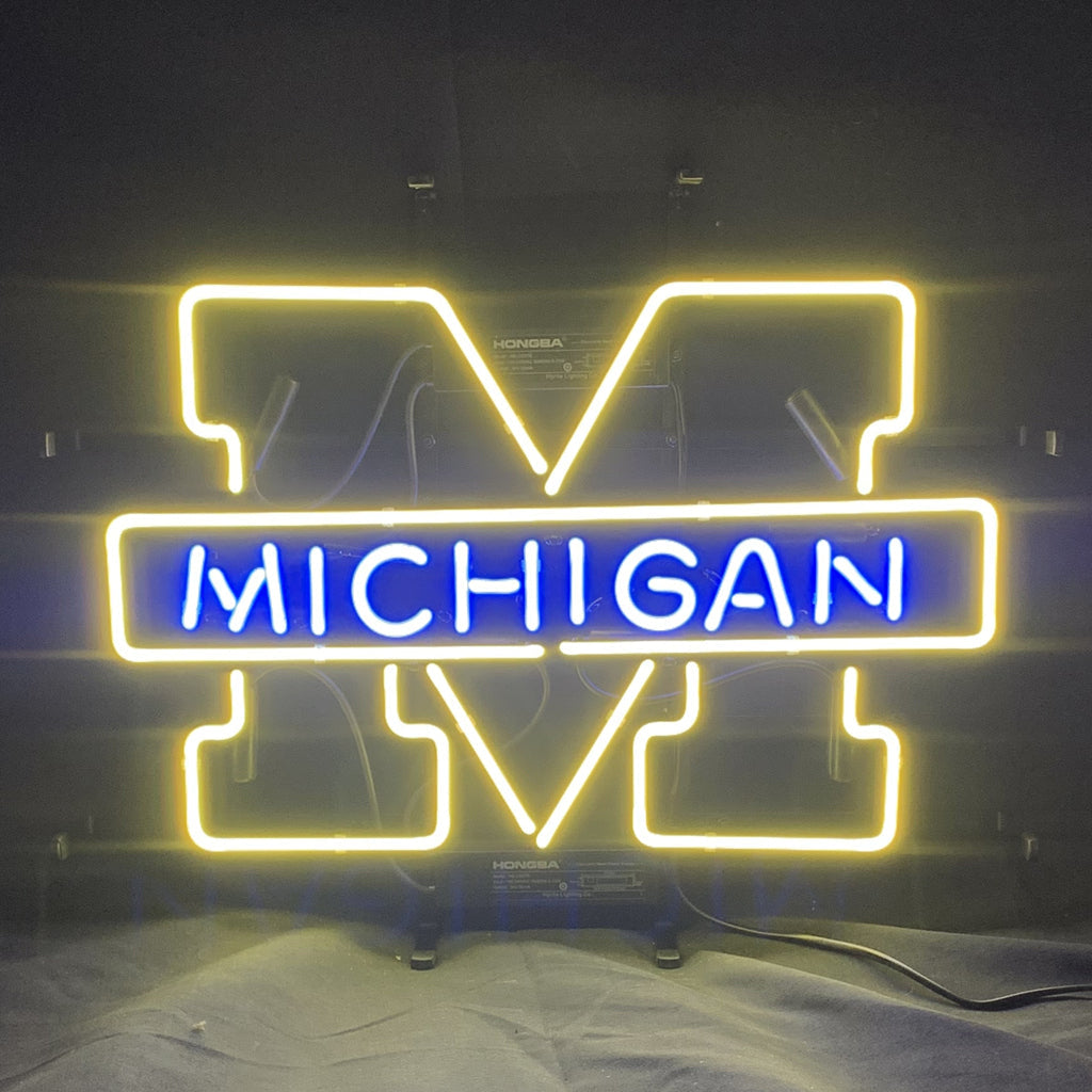 University of Michigan Logo Neon Signs Neon Signs Land