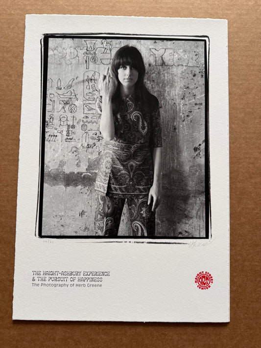 SOLD - Grace Flippin, Deckle Edge Fine Art Paper, Herb Greene Commemorative Show Print