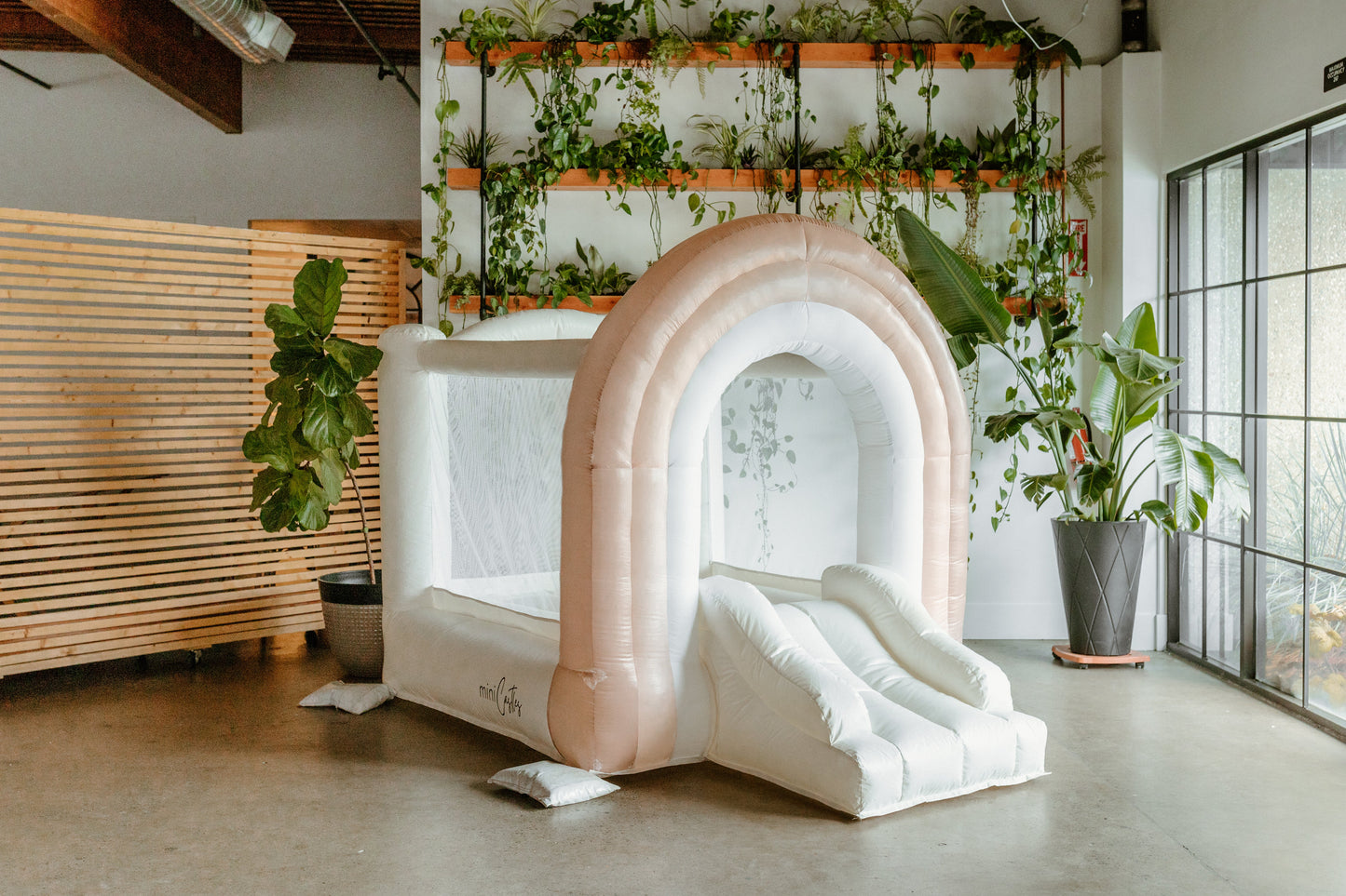 Mini Boho - Beige Rainbow Bounce House