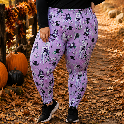 Vintage Witches Light Leggings by Miss Fluff x Lipstick & Chrome