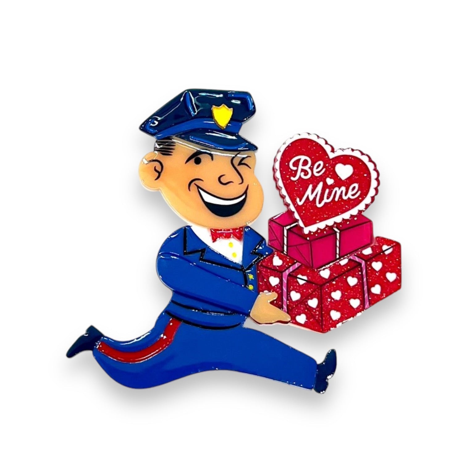 Valentine's Happy Mail Brooch & Earrings Set by 50's Vintage Dame x Lipstick & Chrome Quirks!