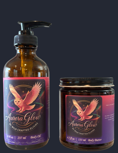 Women's Aurora Glow Radiance Set | Body oil & body butter