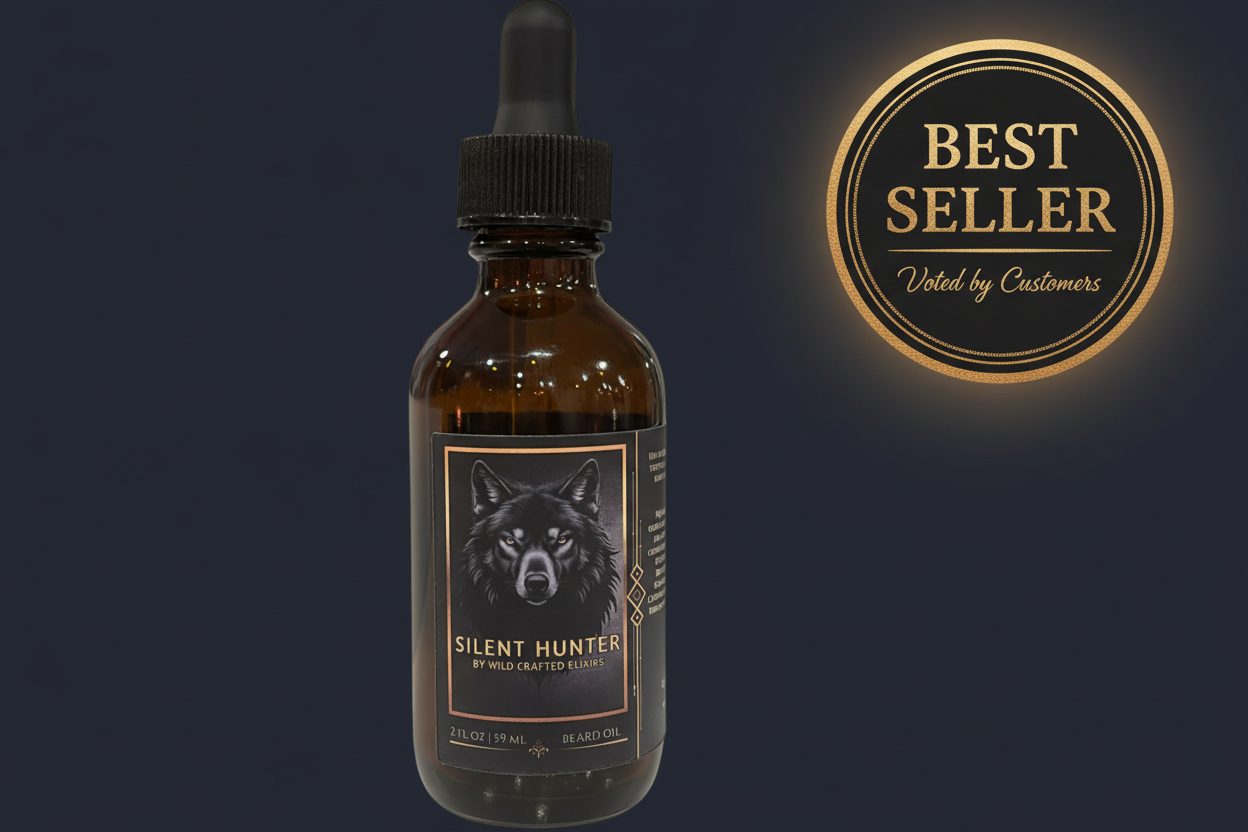 Men's Silent Hunter Beard Oil - Premium Beard Conditioning (2 fl oz)