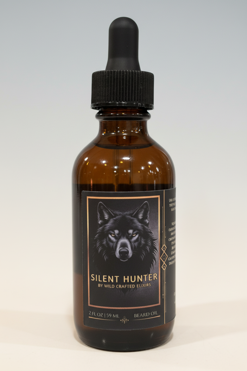 Men's Silent Hunter Beard Oil - Premium Beard Conditioning (2 fl oz)