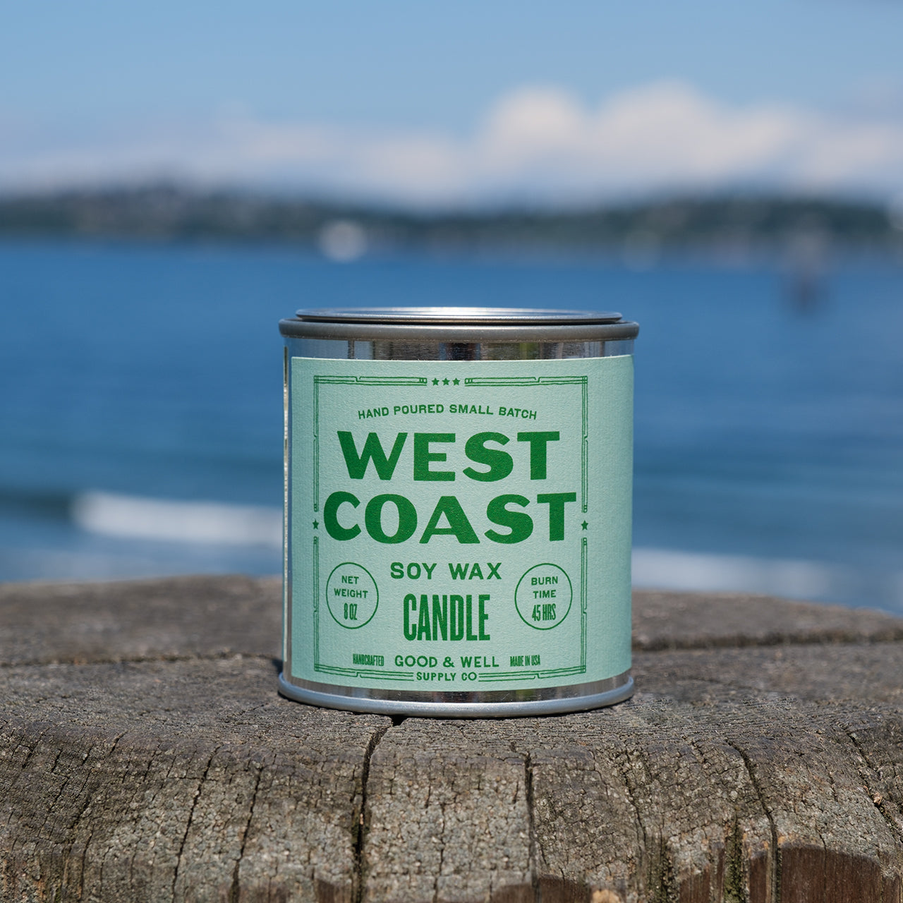 West Coast Happy Place Candle Good & Well Supply Co.