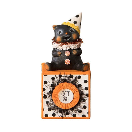 Party Hat Kitty on Block by Bethany Lowe Designs Quirks!