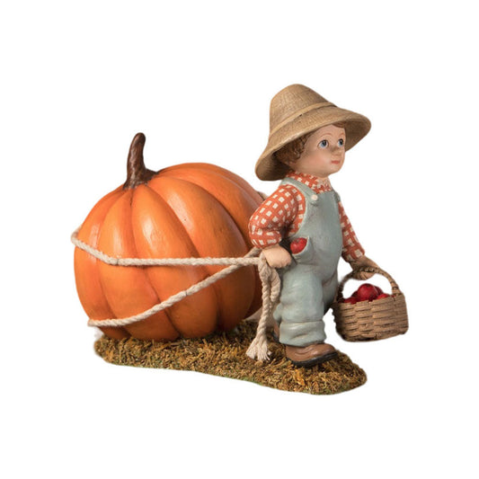 Paulie Pulling Pumpkin by Bethany Lowe Designs Quirks!