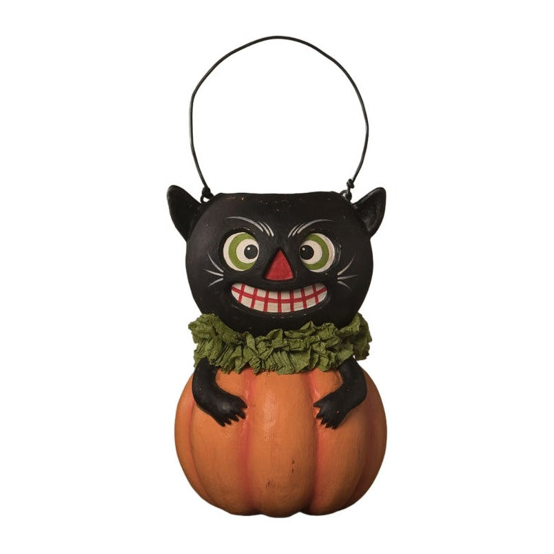 Vintage Black Cat in Pumpkin by Bethany Lowe Designs Quirks!