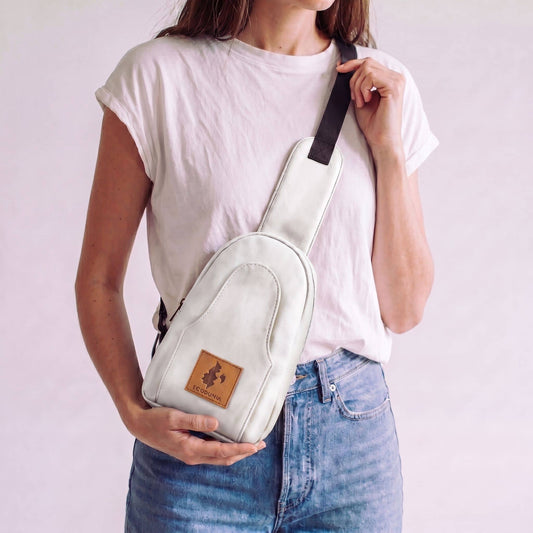 Small Vegan Leather Sling Bag - Crossbody | Buru