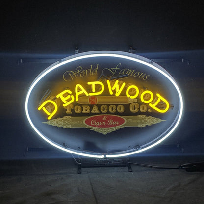 World Famous Deadwood Tobacco_Co. Cigar Neon Light Sign Neon Signs Land
