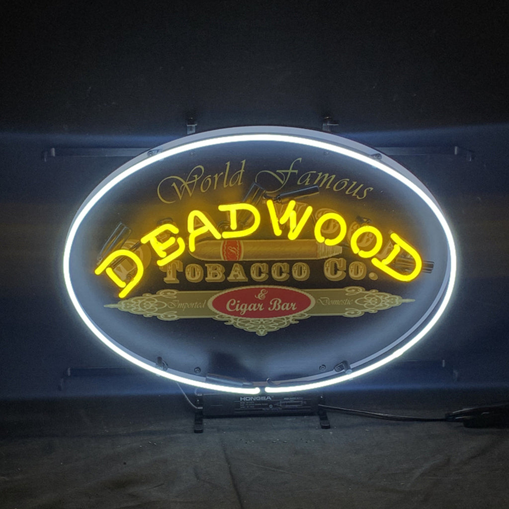 World Famous Deadwood Tobacco_Co. Cigar Neon Light Sign Neon Signs Land