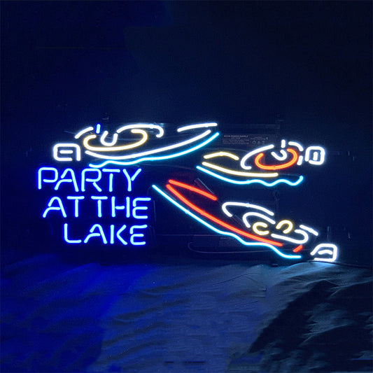 Yacht Party At The Lake Neon Signs Neon Signs Land