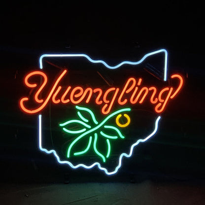 Yuengling Lager with Ohio Map Neon Sign Light Neon Signs Land