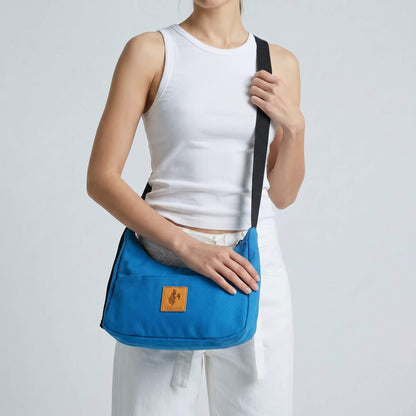 Crossbody Crescent Bag - Canvas Shoulder Bag for Women