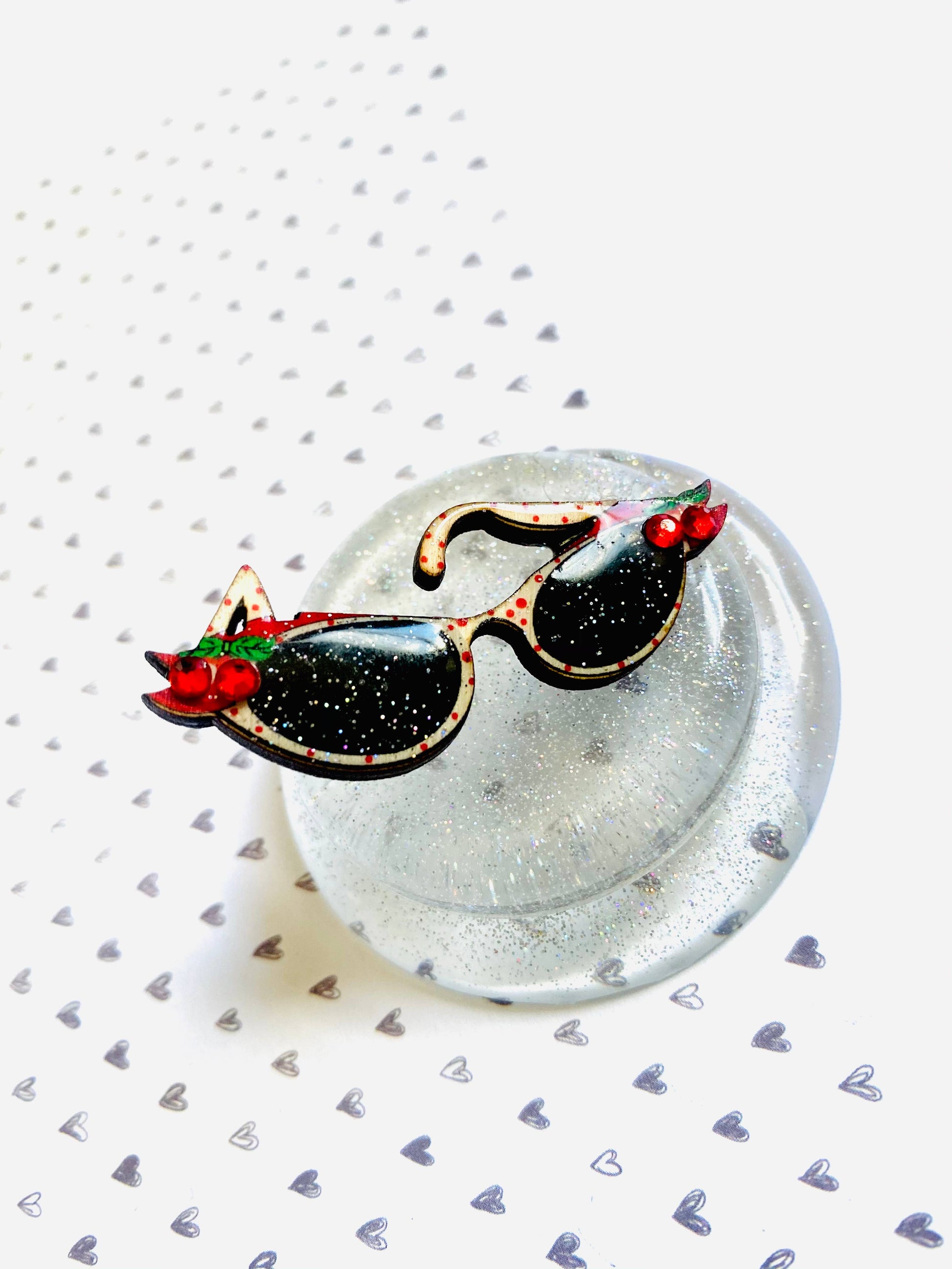 Retro 50s Sunglasses Pin by Rosie Rose Parker Quirks!