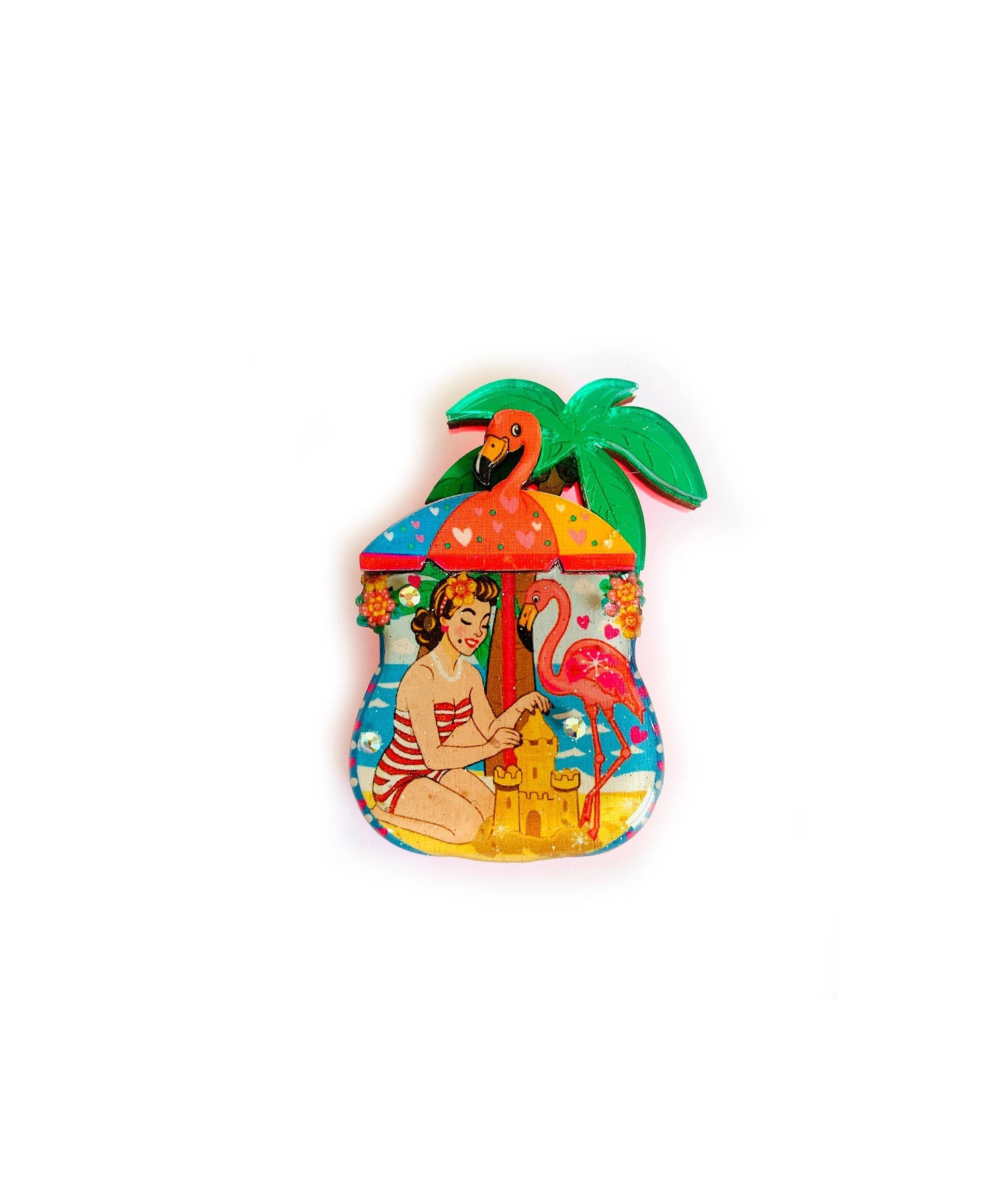 Frankie at the Beach Brooch by Rosie Rose Parker Quirks!