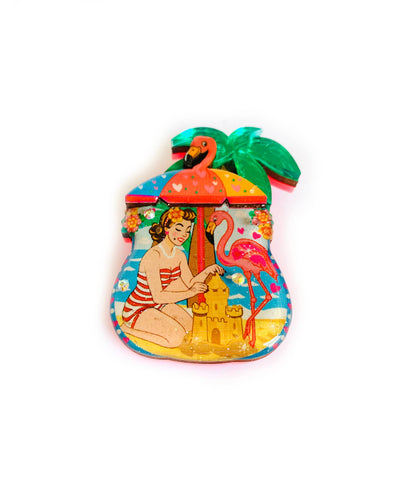 Frankie at the Beach Brooch by Rosie Rose Parker Quirks!