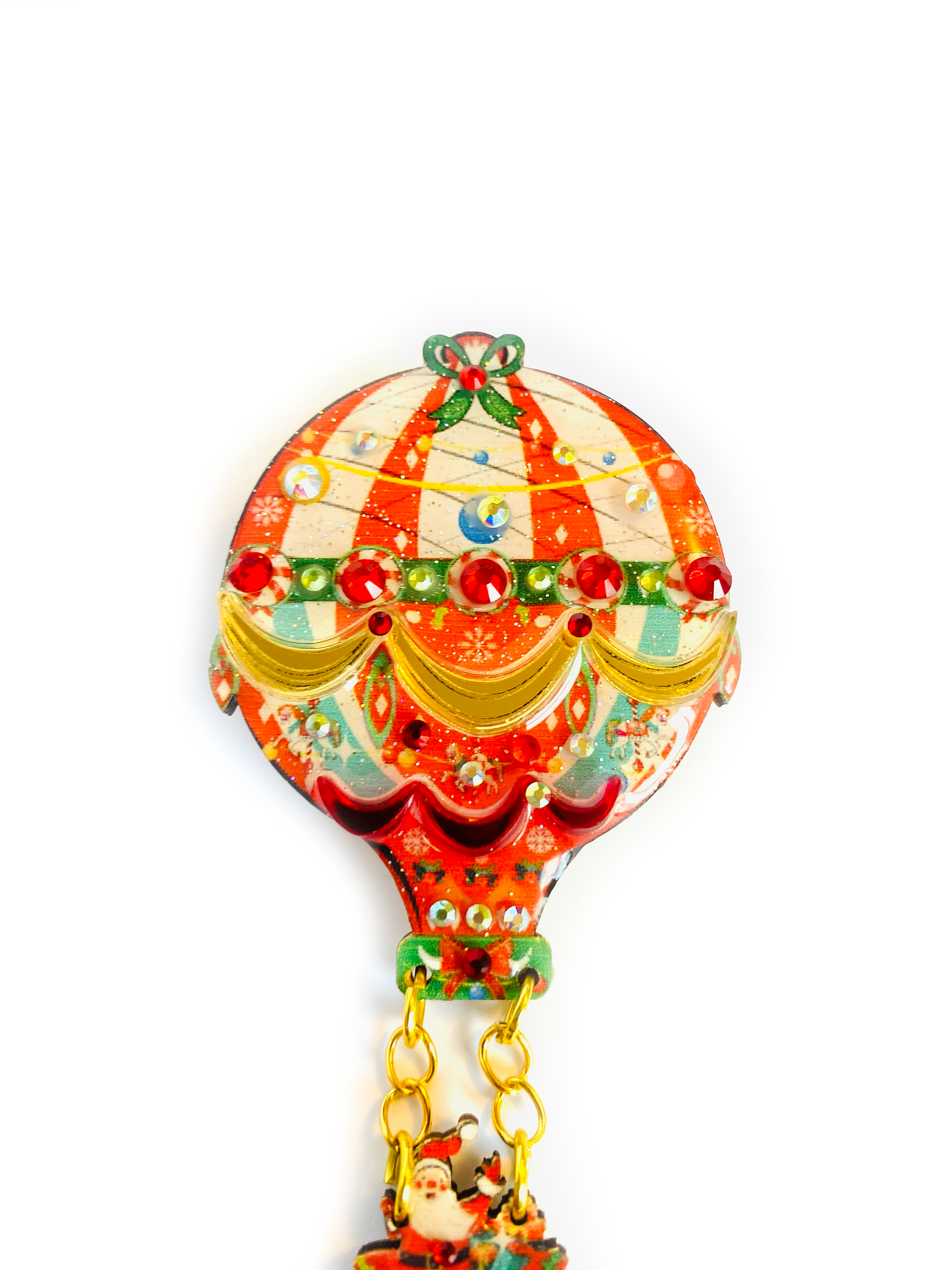 Christmas Hot Air Balloon Brooch by Rosie Rose Parker Quirks!