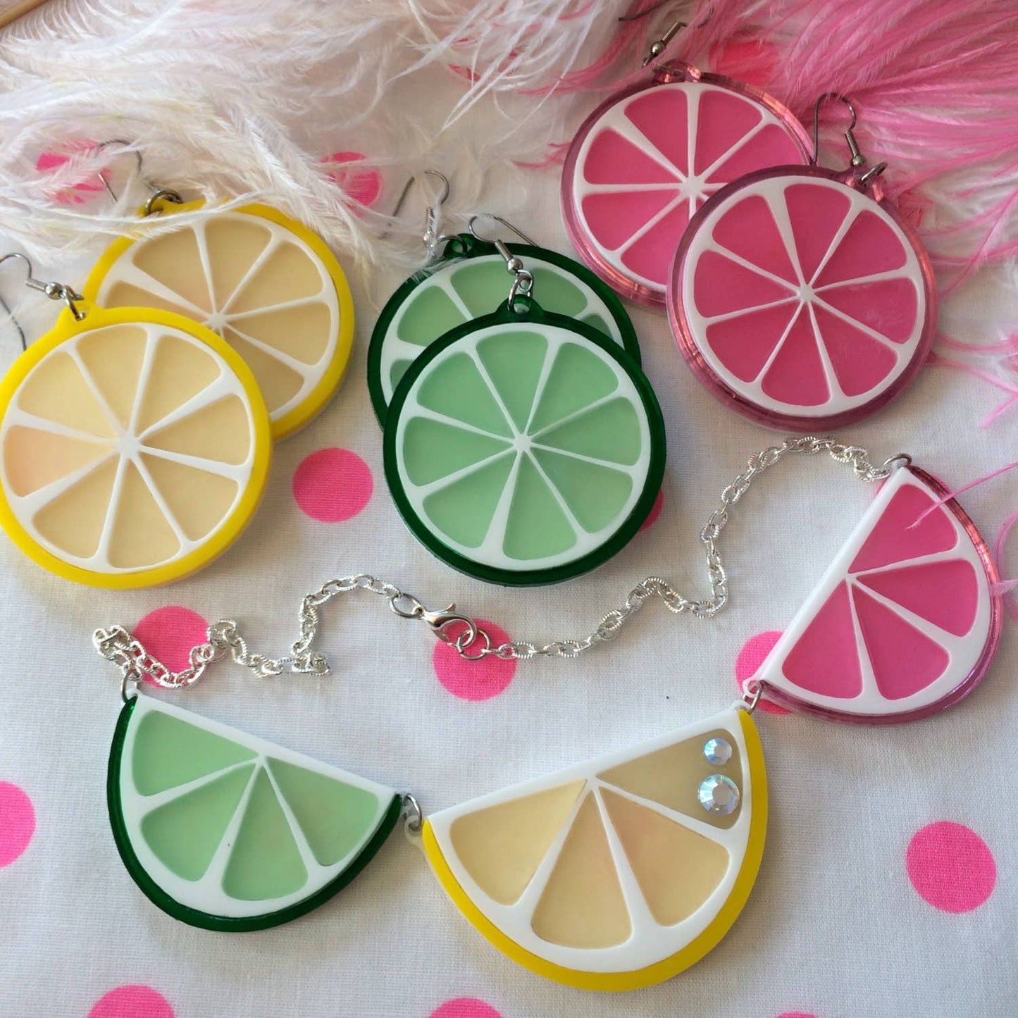 Fruit Slice Acrylic Statement Necklace Quirks!