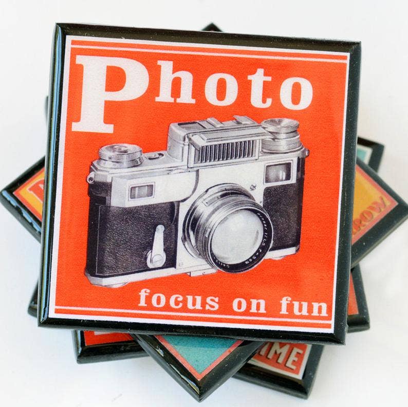 Say Cheese!: Classic Camera Drink Coaster Set Quirks!