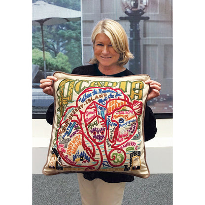 Acadia National Park Hand-Embroidered Pillow Quirks!