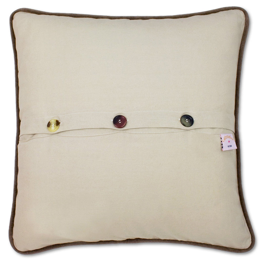 Adirondacks Hand-Embroidered Pillow Quirks!