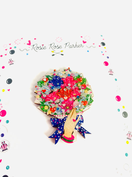Bouquet of Flowers Brooch by Rosie Rose Parker Quirks!