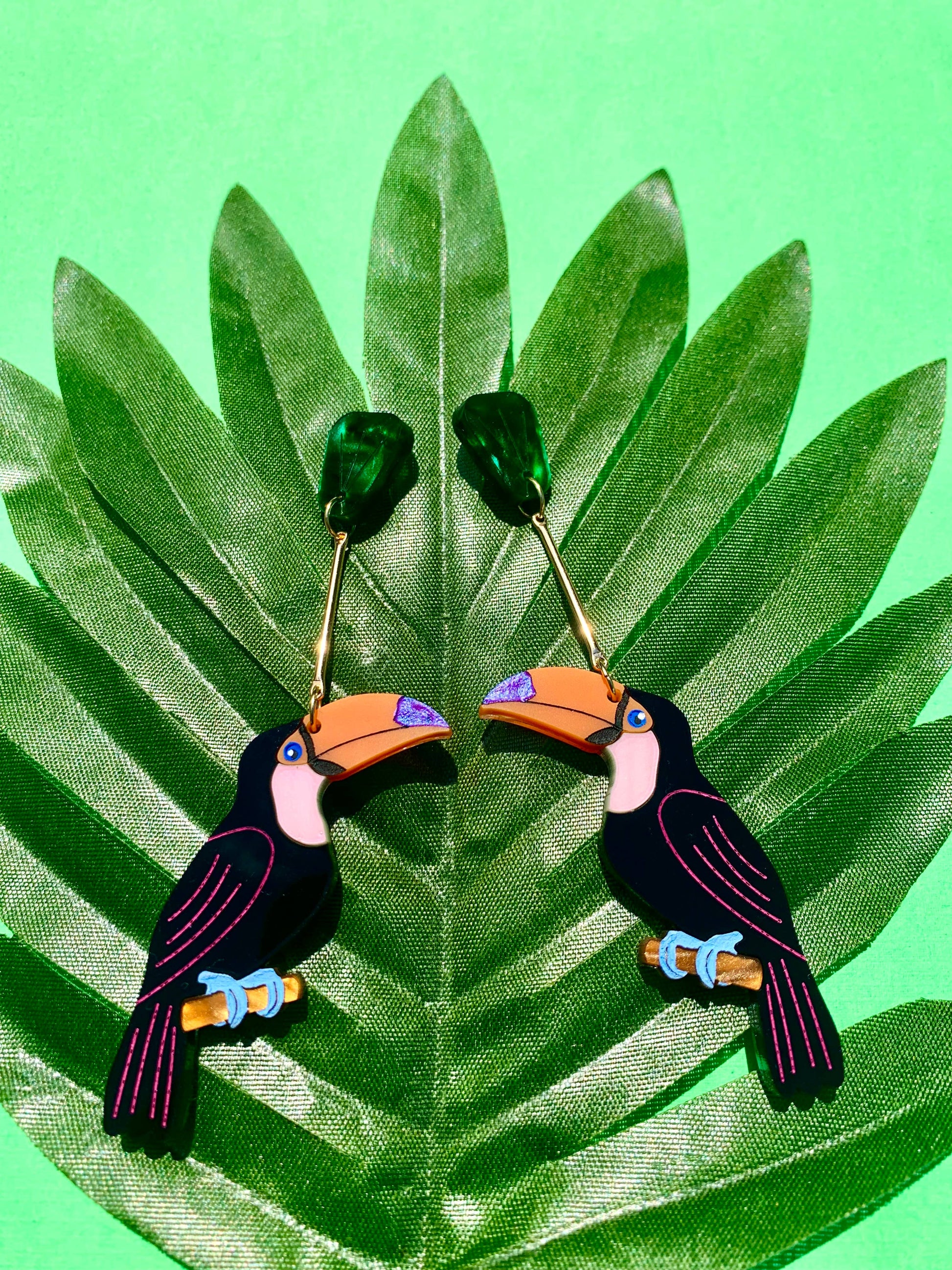 Toucans Acrylic Earrings Quirks!