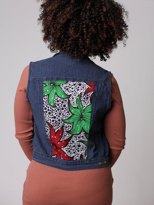 Zesty Couture • Handmade Afro-Boho Denim Jacket