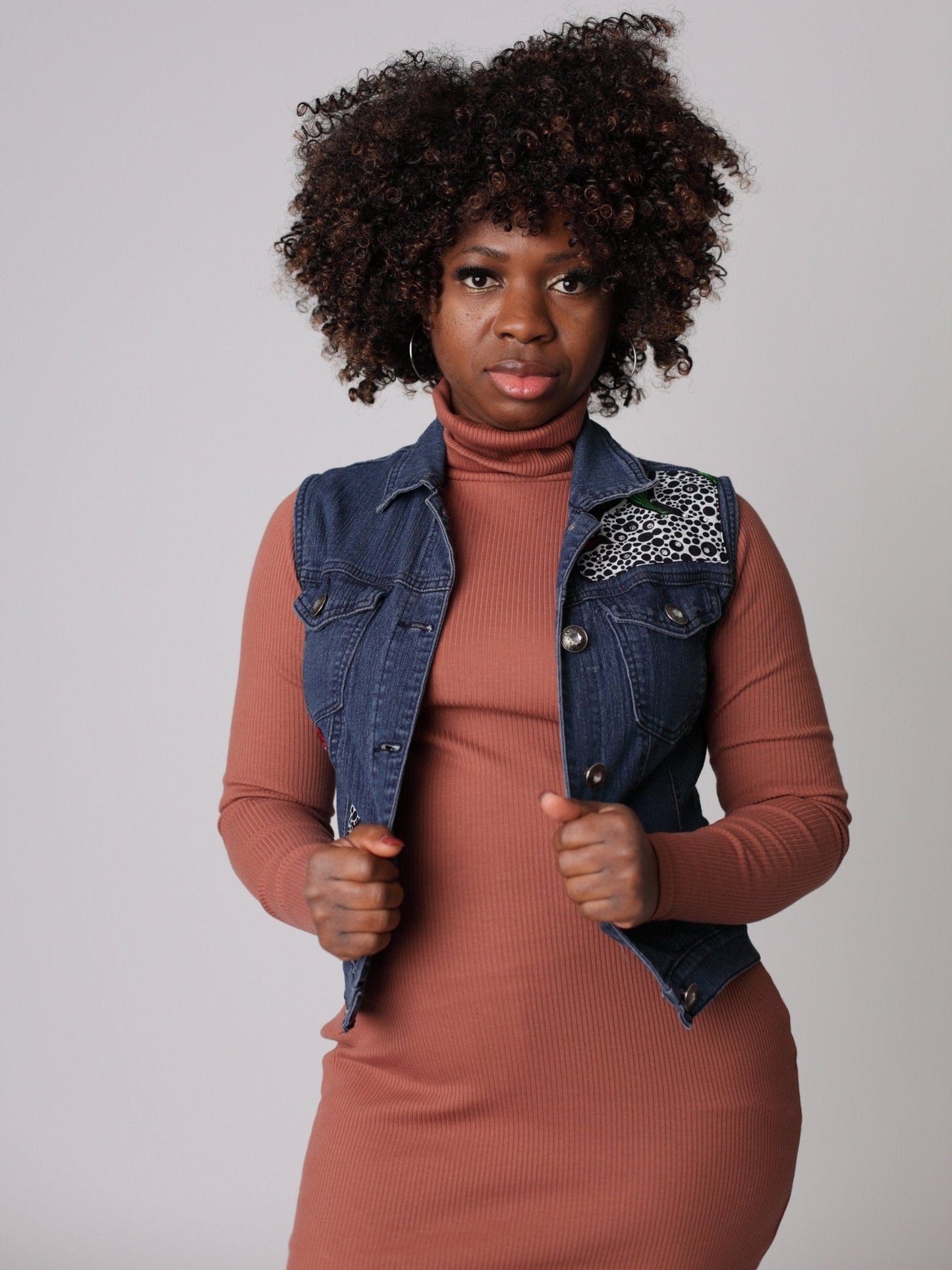 Afro-Boho Denim Jacket