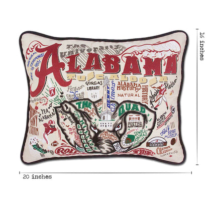 Alabama, University of Collegiate Hand-Embroidered Pillow Quirks!
