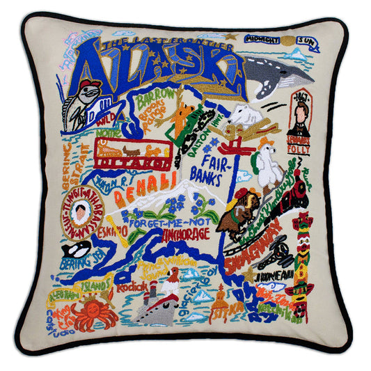 Alaska Hand-Embroidered Pillow Quirks!