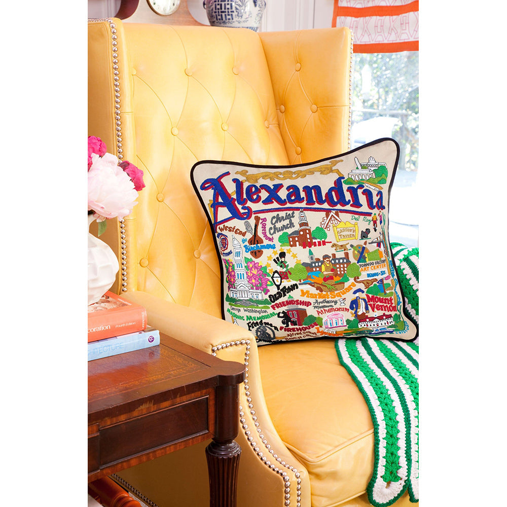 Alexandria Hand-Embroidered Pillow Quirks!