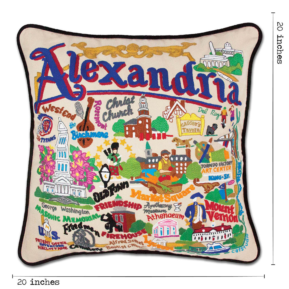 Alexandria Hand-Embroidered Pillow Quirks!