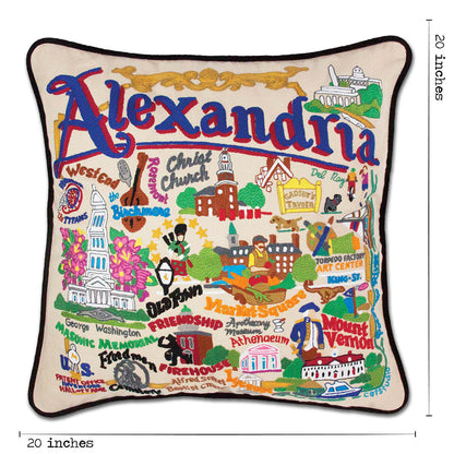 Alexandria Hand-Embroidered Pillow Quirks!